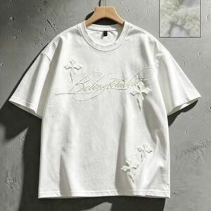 2026 Spring, Autumn & Summer Men's Heavyweight Casual Fashion Crew Neck Short Sleeve T-Shirt, Unisex Couple Matching Tops