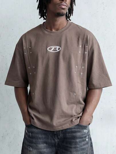Essentials Men's Casual Daily Round Neck Printed Short Sleeve T-Shirt