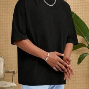 Guys Solid Drop Shoulder Tee