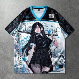 Men's Anime Print Short Sleeve T-Shirt, Suitable For Spring/Summer
