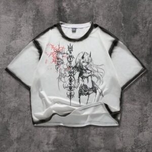 Men's Casual Cartoon Print Short Sleeve T-Shirt
