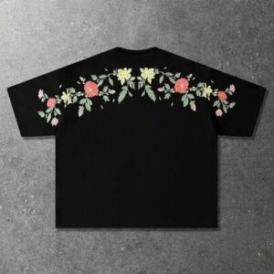 Men's Casual Floral Embroidery Pattern Loose T-Shirt Spring/Summer