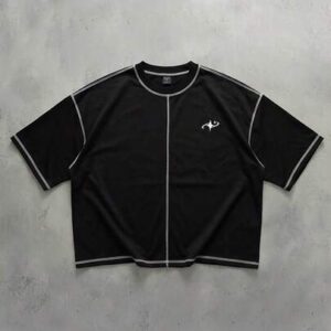 Men's Contrast Color Loose Fit Short Sleeve T-Shirt