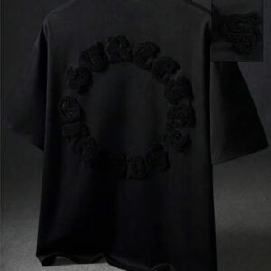 Men's Short Sleeve T-Shirt With Embroidered Motif, Suitable For Spring And Summer