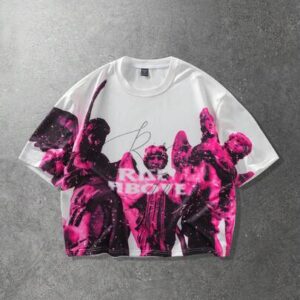 Men's Statue Figure Print Short Sleeve T-Shirt