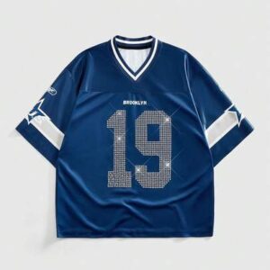 Men's World Cup Rhinestone Embellished Short Sleeve T-Shirt, Suitable For Spring/Summer Everyday Wear