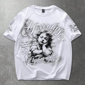 Men Letter & Figure Graphic Tee