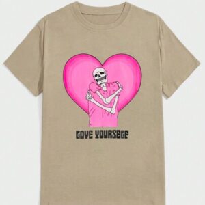 POMOi Men Skull & Heart Graphic Tee