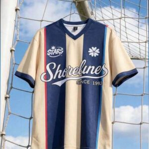 Prep Men's Casual Fashion Street Sporty V-Neck Loose Short Sleeve Letter Contrast Stripe Print T-Shirt, Summer