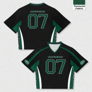 Prep Men's Casual Street Style Contrast Color Number & Letter Print Short Sleeve T-Shirt Jersey