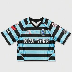 Prep Men's Casual Striped Letter Print Short Sleeve T-Shirt, Summer