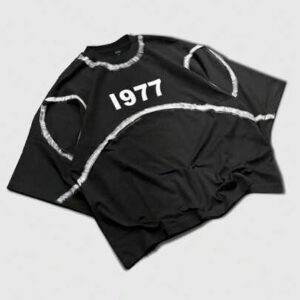Prep Men's T-Shirt With Street American Design, Partial Spray, Daily Wear, Short Batwing Sleeve