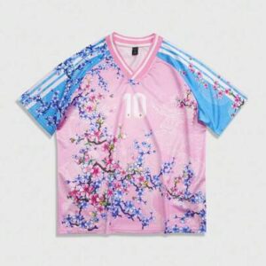 Prep Spring/Summer Casual Graphic Men'S Floral Print V-Neck Colorblock Short Sleeve T-Shirt, Summer, 2000S Style