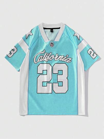 Prep Spring/Summer Casual Graphic Men'S Ice Hockey Jersey Short Sleeve T-Shirt, Sports Tee For Summer