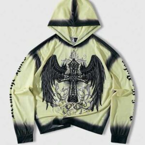 Street Graphic Print Long Sleeve Men Casual Hoodie T-Shirt