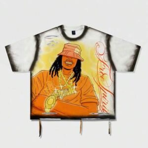 Street Life 2026 Men's Casual Fashion Short Sleeve T-Shirt, Distressed Artistic Design, Summer; Women's Street Style Round Neck T-Shirt