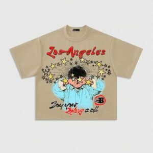 Street Life Men's Anime Loose Drop-Shoulder Short Cut Printed T-Shirt