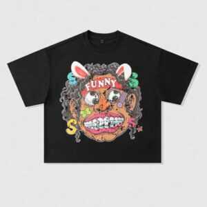 Street Life Men's Anime Loose Drop Shoulder Short Style Printed T-Shirt, Retro Street Style