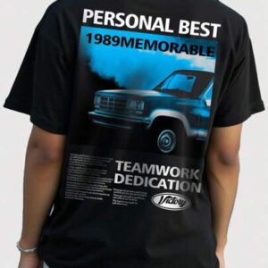Street Life Men's Car Racing Printed Loose Casual T-Shirt