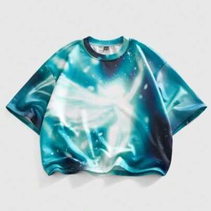 Street Life Men's Fashionable Tie-Dye Fairy Print T-Shirt, Summer