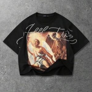 Street Life Men's Graphic Letter & Figure Print Loose Fit Short Sleeve T-Shirt