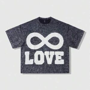 Street Life Men's Grunge Y2K Loose Fit Patch Embroidery & Rhinestones Decorated Short Sleeve T-Shirt