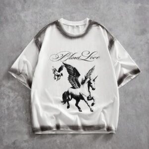 Street Life Men's Handpainted Loose Raglan T-Shirt