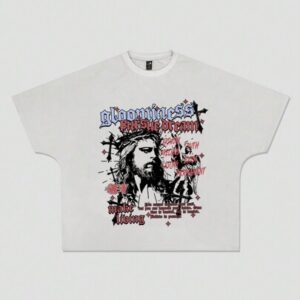 Street Life Men's Heavyweight Loose Short Print Short Sleeve T-Shirt
