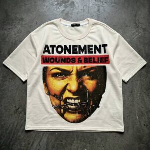 Street Life Men's Letter & Portrait Graphic Round Neck Short Sleeve T-Shirt, Loose Fit