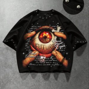 Street Life Men's Loose Fit Drop Shoulder Short Style Printed T-Shirt