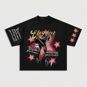 Street Life Men's Oversized Drop Shoulder Cropped Graphic Tee, Retro Street Style