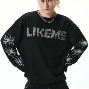 Street Life Men's Printed Crew Neck Casual Long Sleeve T-Shirt