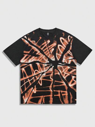 Street Life Men's Printed Crew Neck Short Sleeve T-Shirt