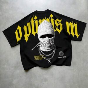 Street Life Men's Printed Short Sleeve T-Shirt, Loose Fit Spring/Summer