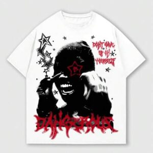 Street Life Men's Printed Short Sleeve T-Shirt, Suitable For Daily Wear In Spring And Summer, School