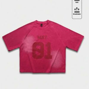 Street Life Men's Round Neck Letter & Number Print Casual Versatile Daily Wear Short Sleeve T-Shirt