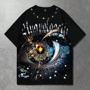 Street Life Men's Silhouette Figure Print T-Shirt, High Street Vintage