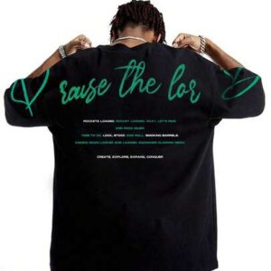 Street Life Men's Slogan Print Round Neck Casual Loose Fit T-Shirt