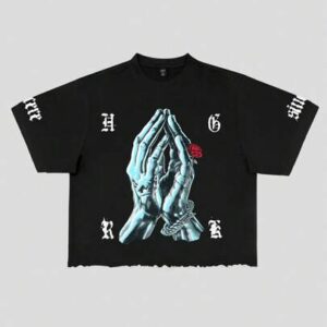 Street Life Men's Street Heavy Weight Boxy Fit Distressed Print T-Shirt