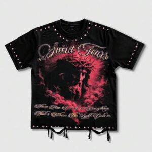 Street Life Men's Street Style Jesus Print Short Sleeve T-Shirt