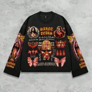 Street Life Men's Streetwear Graphic Gothic Print Pullover Hoodie, Suitable For Spring/Summer, Fall