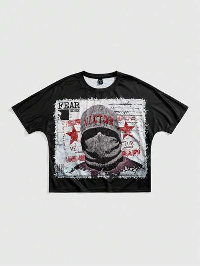 Street Life Men's Summer Casual Slogan Print Short Sleeve T-Shirt