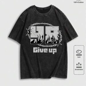 Street Life Men's Summer Slogan Printed Round Neck Short Sleeve Casual T-Shirt