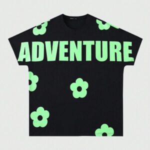 Street Life Men's Vintage Floral Print Short Sleeve T-Shirt, Streetwear Style