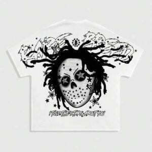 Street Life Men Gothic Style Print Short Sleeve T-Shirt, Halloween