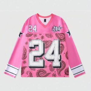 Street Life Men Jersey Raglan Sleeve Varsity T-Shirt With Satin Splice Mesh Panels
