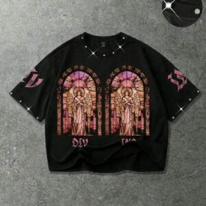 Street Life Spring Casual Graphic Men'S Rhinestone Print Loose Short T-Shirt