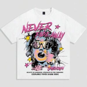 Street Life Spring/Summer Casual Graphic White Men'S Casual Portrait & Slogan Graphic Short Sleeve T-Shirt