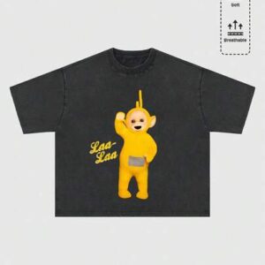 Teletubbies X ROMWE Men's Distressed Cartoon Graphic Loose T-Shirt